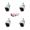 Service Caster 2 Inch Bright Chrome Hooded Grip Ring Ball Casters, 4PK SCC-GR01S20-POS-BC-716-4 - alternate 3